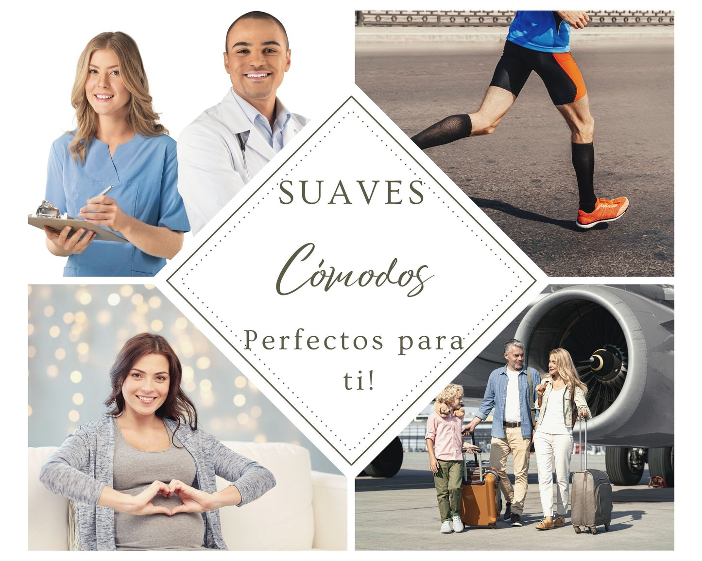 Medias de compresión Hombre 15-20 mmhg