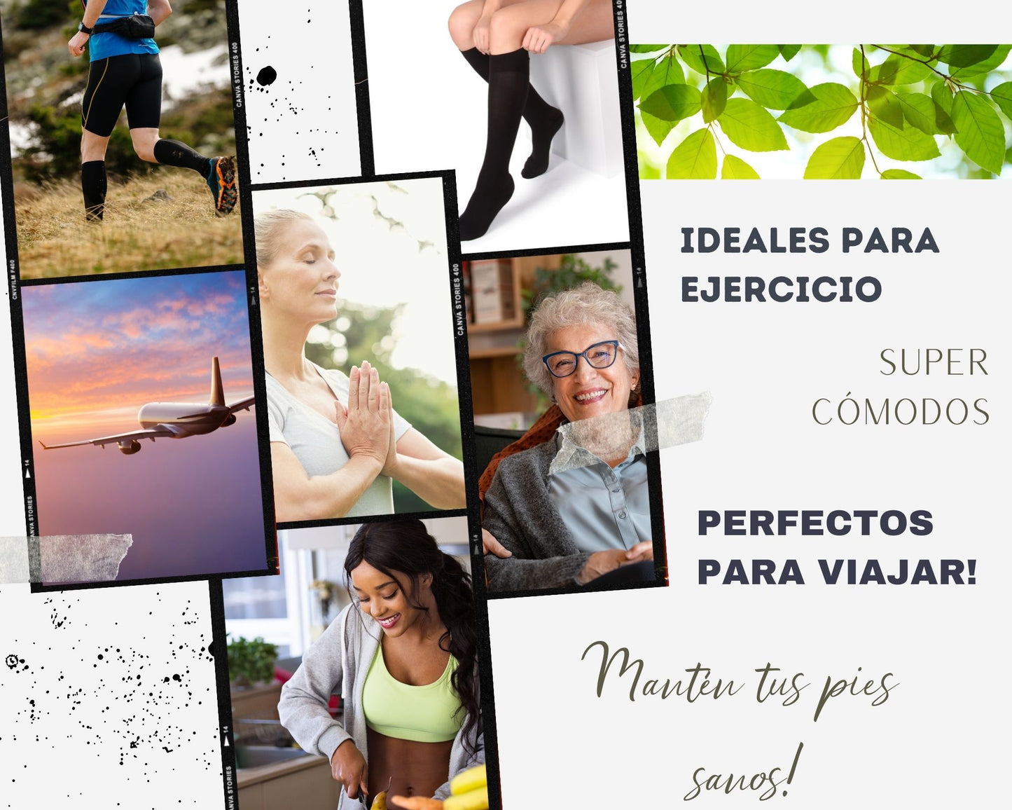 Medias de compresión Hombre 15-20 mmhg