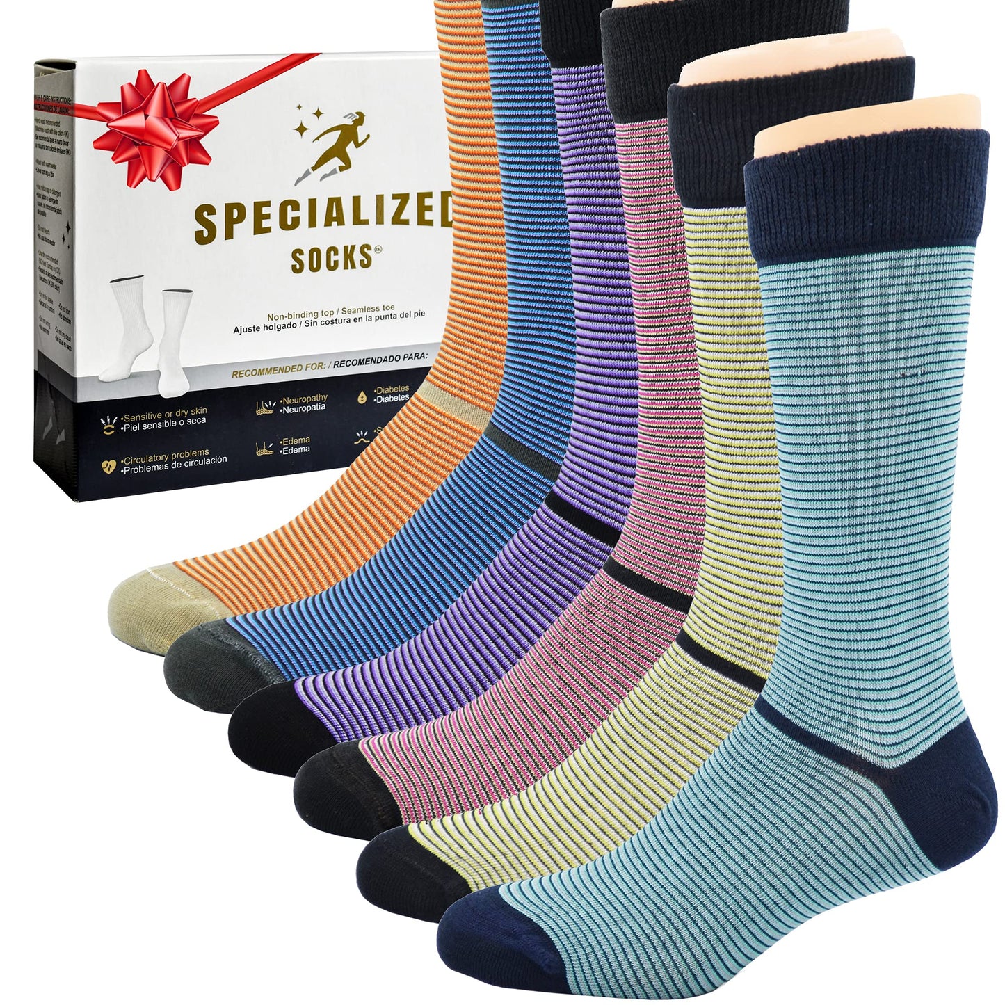 Calcetines para Hombre/Mujer aptos para diabéticos. Calidad Premium, Suaves y Cómodos