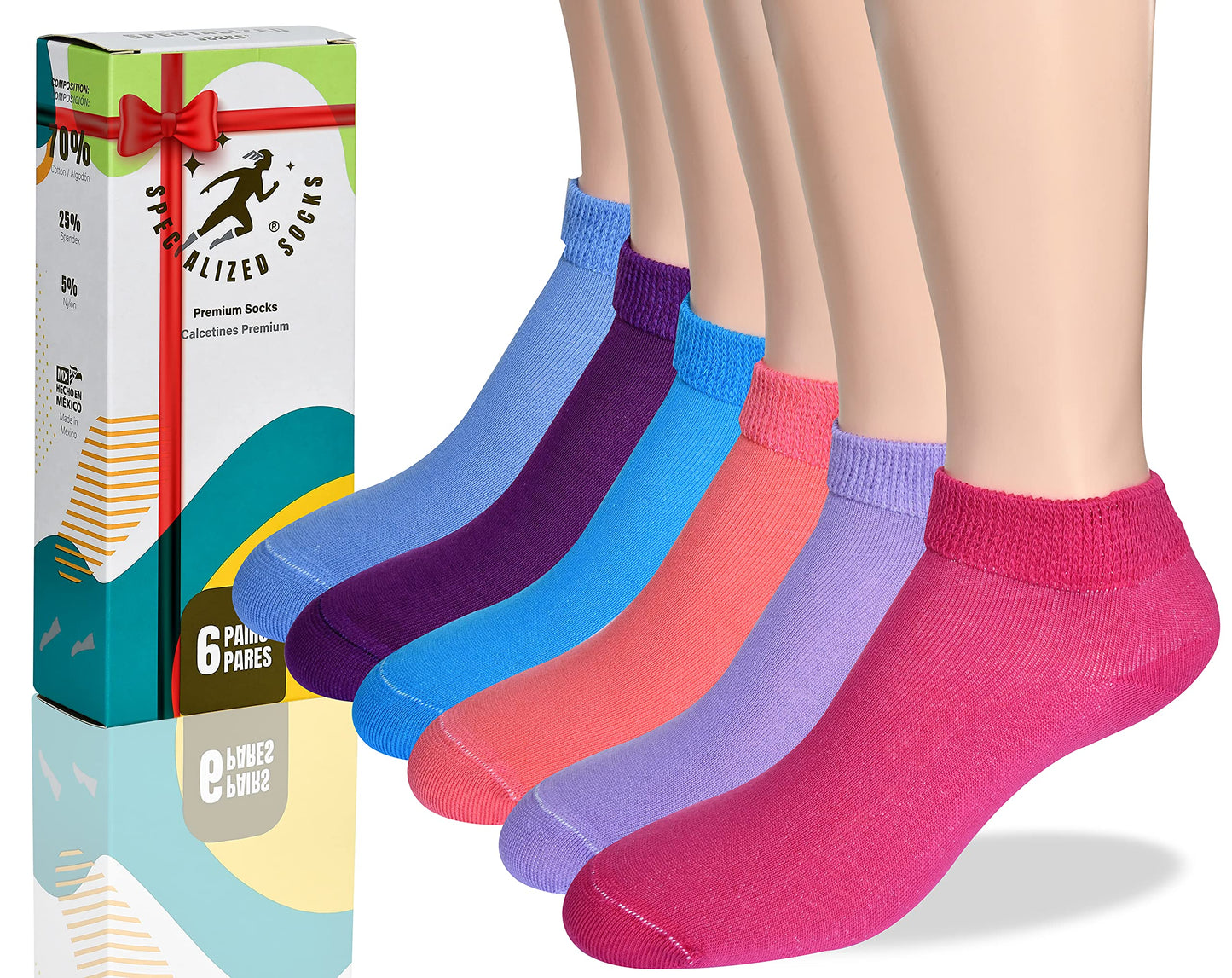 Tines Cortos para Mujer, aptos para diabéticos, Suaves, Cómodos