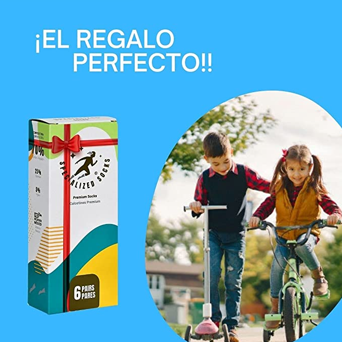 Calcetines Cortos para Niño Resistentes y Suaves 6-9 años