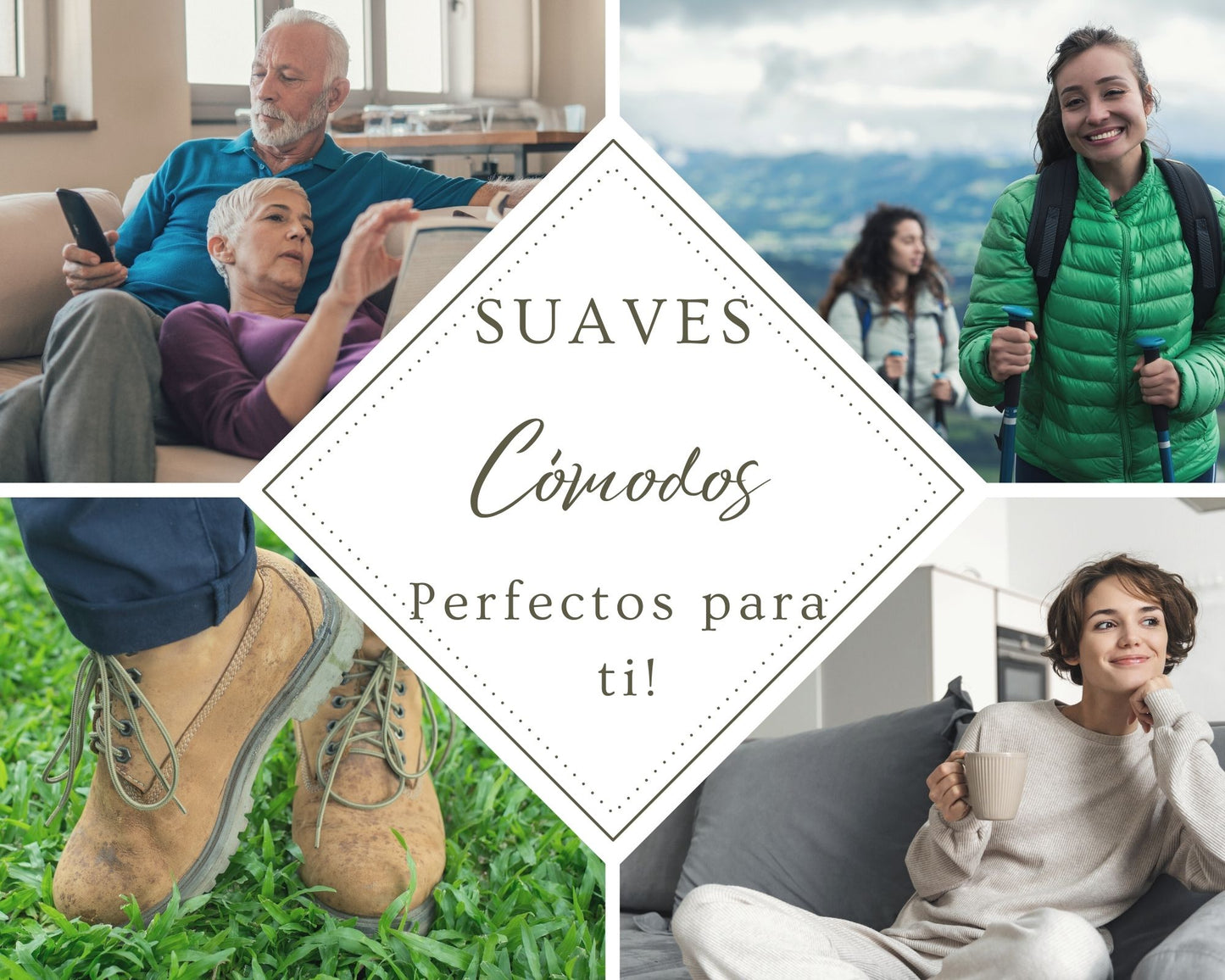 Calcetines Térmicos Hombre/Mujer aptos para diabéticos, suaves, cálidos y acolchonados