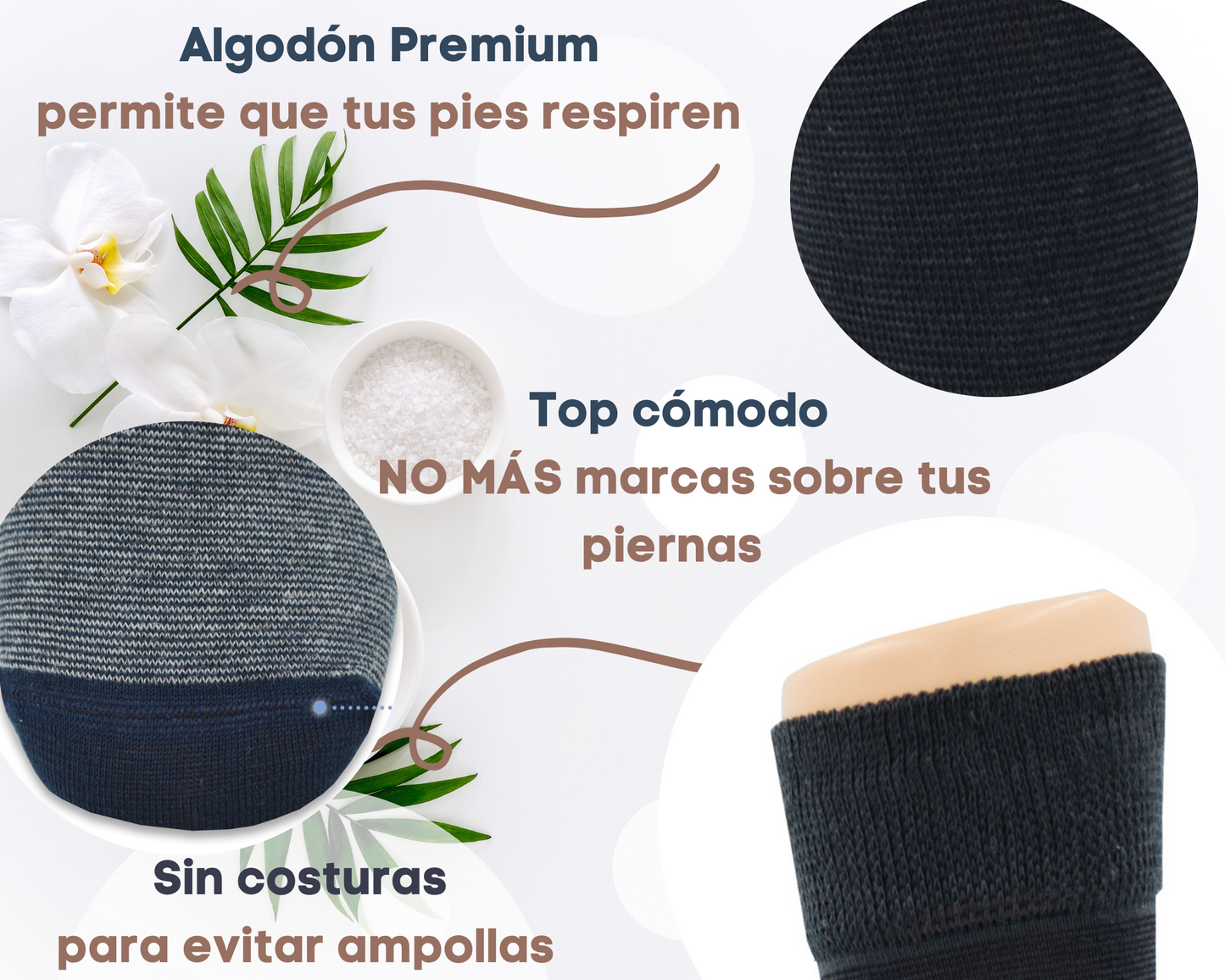 Socks for Men/Women suitable for diabetics. Premium Quality, Soft and Comfortable
