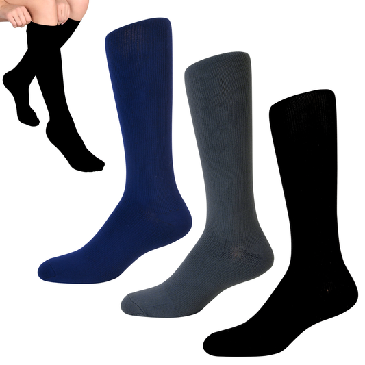 Medias de compresión Media 15-20 mmhg. Tonos oscuros (3 pares)