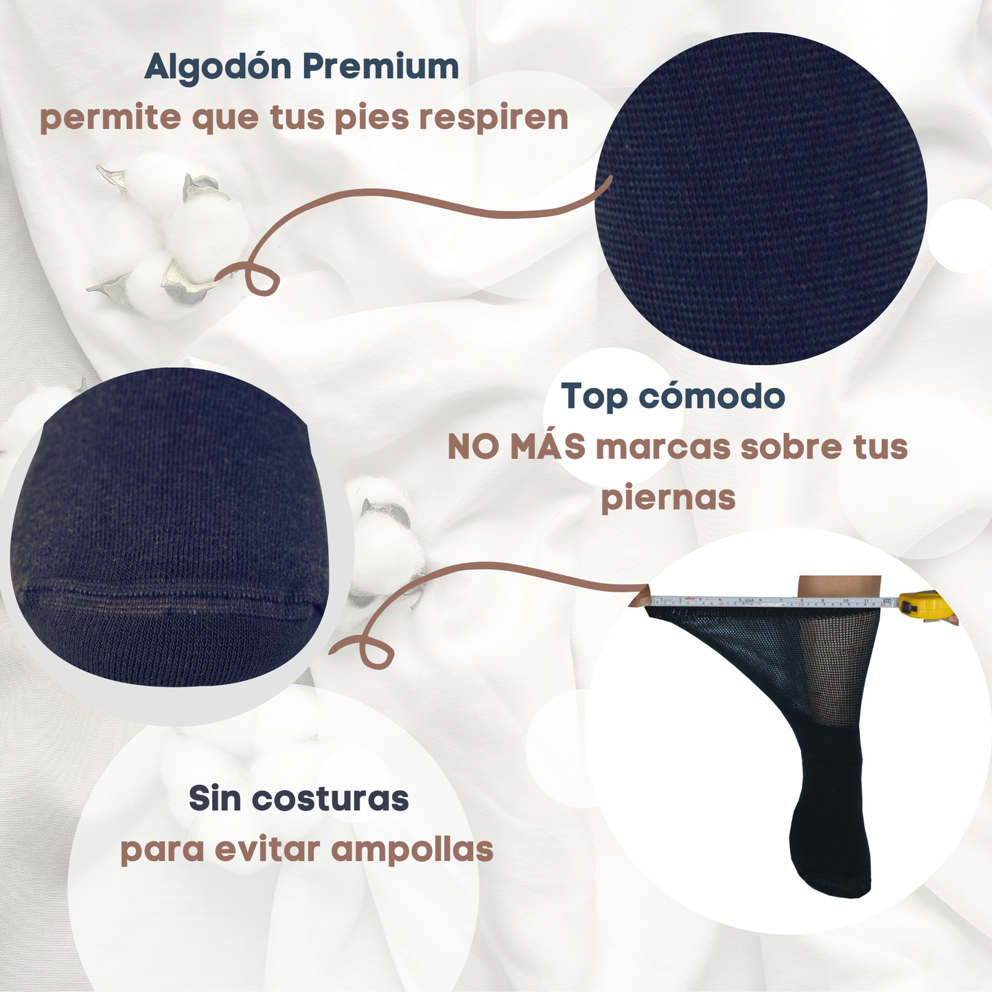 Diabético Media Pantorrilla Surtido