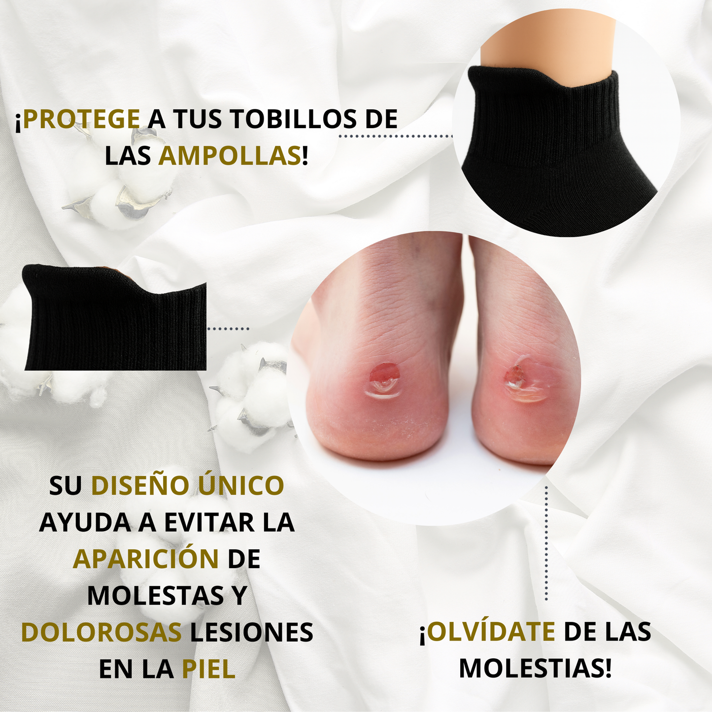 Calcetín Colita Anti Ampollas Surtido