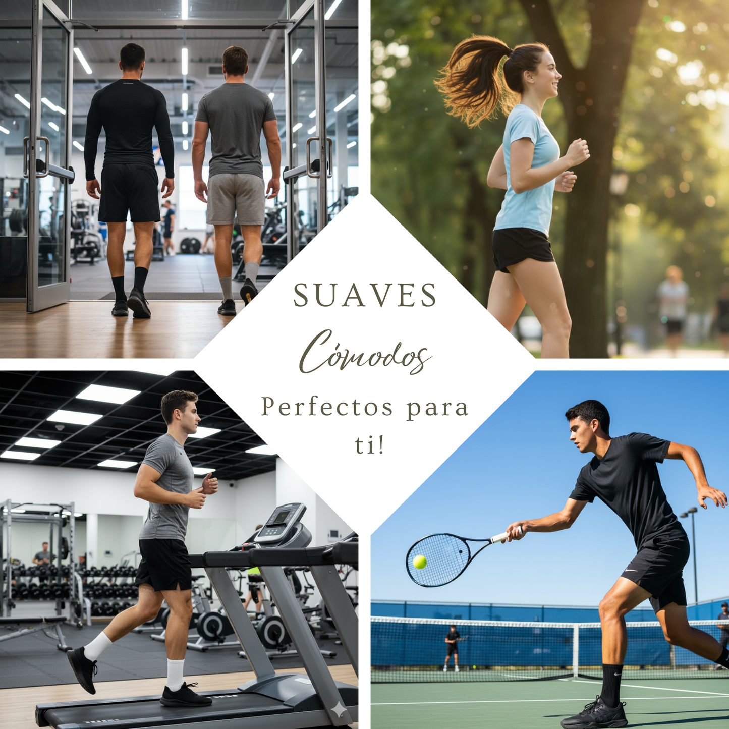 Calcetines Deportivos Planta Acolchada Blanco