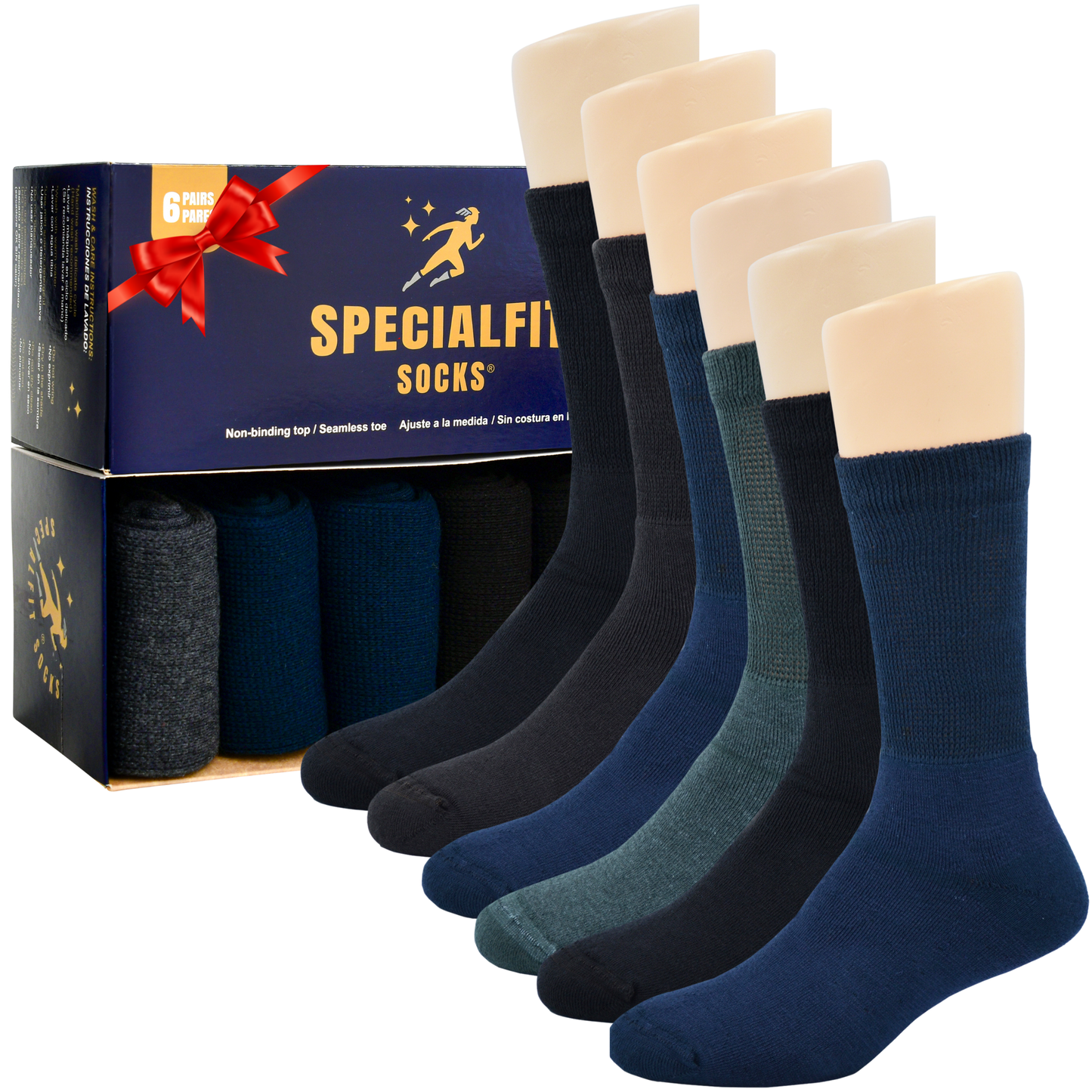 Socks for Men/Women suitable for diabetics, Plush Plant