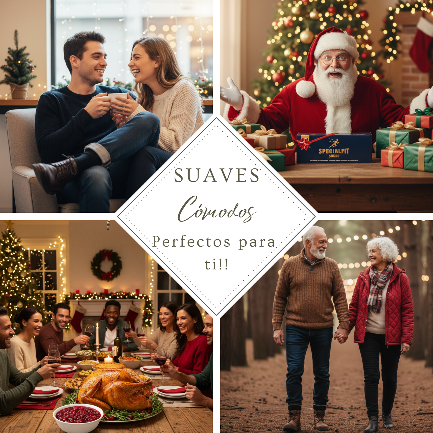 Socks for Men/Women suitable for diabetics, Plush Plant