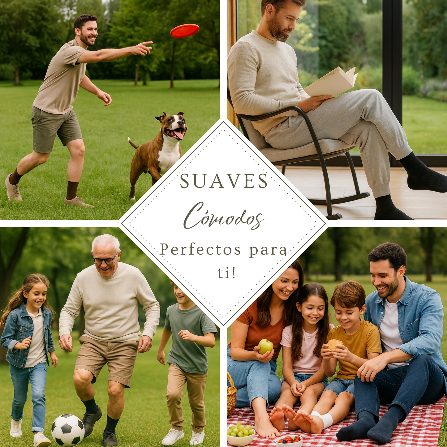 Diabético Media Pantorrilla Negro