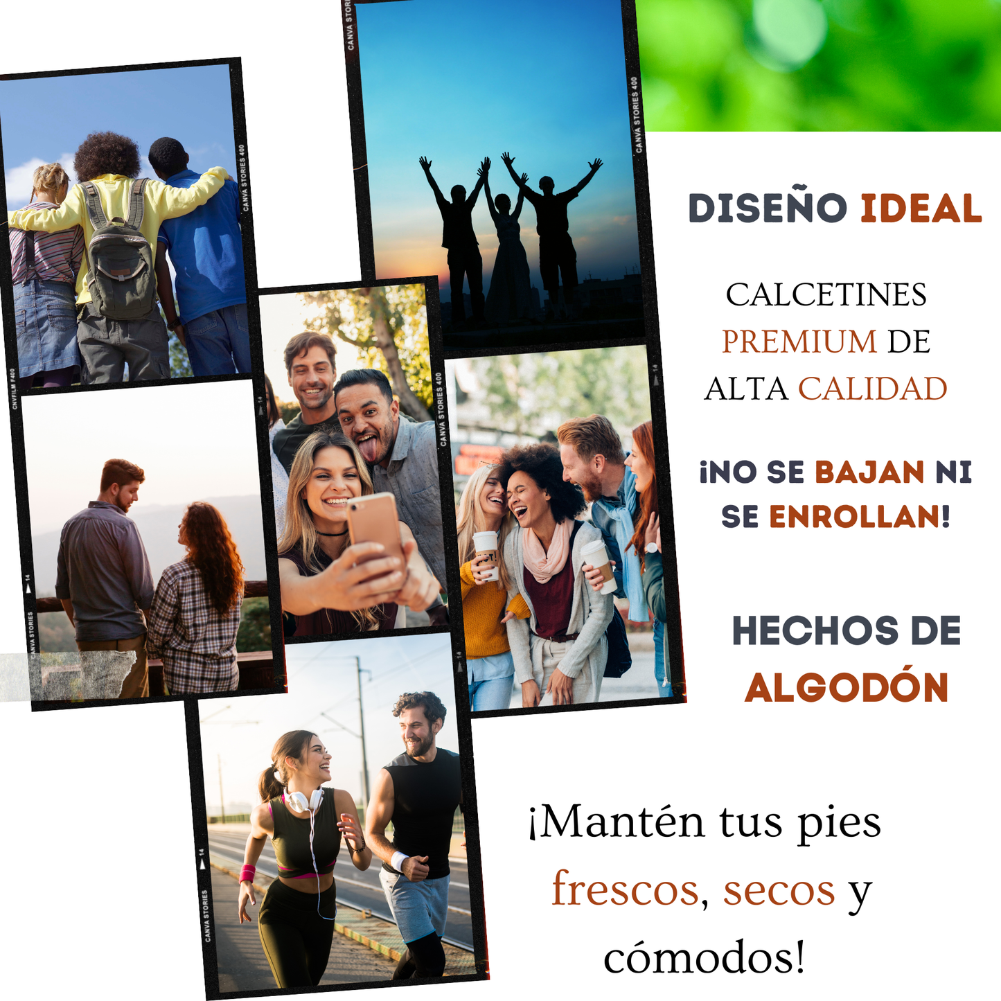 Tines Invisibles antideslizantes Negro