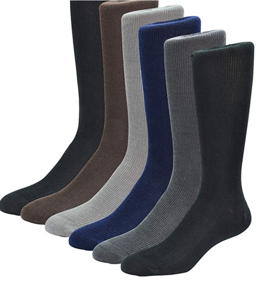 Men's socks suitable for diabetics Cashmere texture- Soft, thin and comfortable